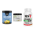 Haut, Haare & Nägel: ESN Collagen + Peak Vitamin B + MST Vitamin C – alle enthaltenen Artikel