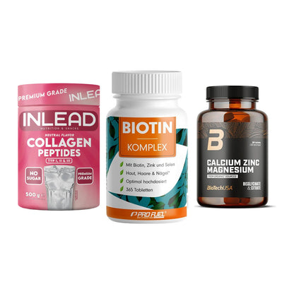 Haut, Haare & Nägel: INLEAD Collage + ProFuel BIOTIN + BioTech Calciu – alle enthaltenen Artikel