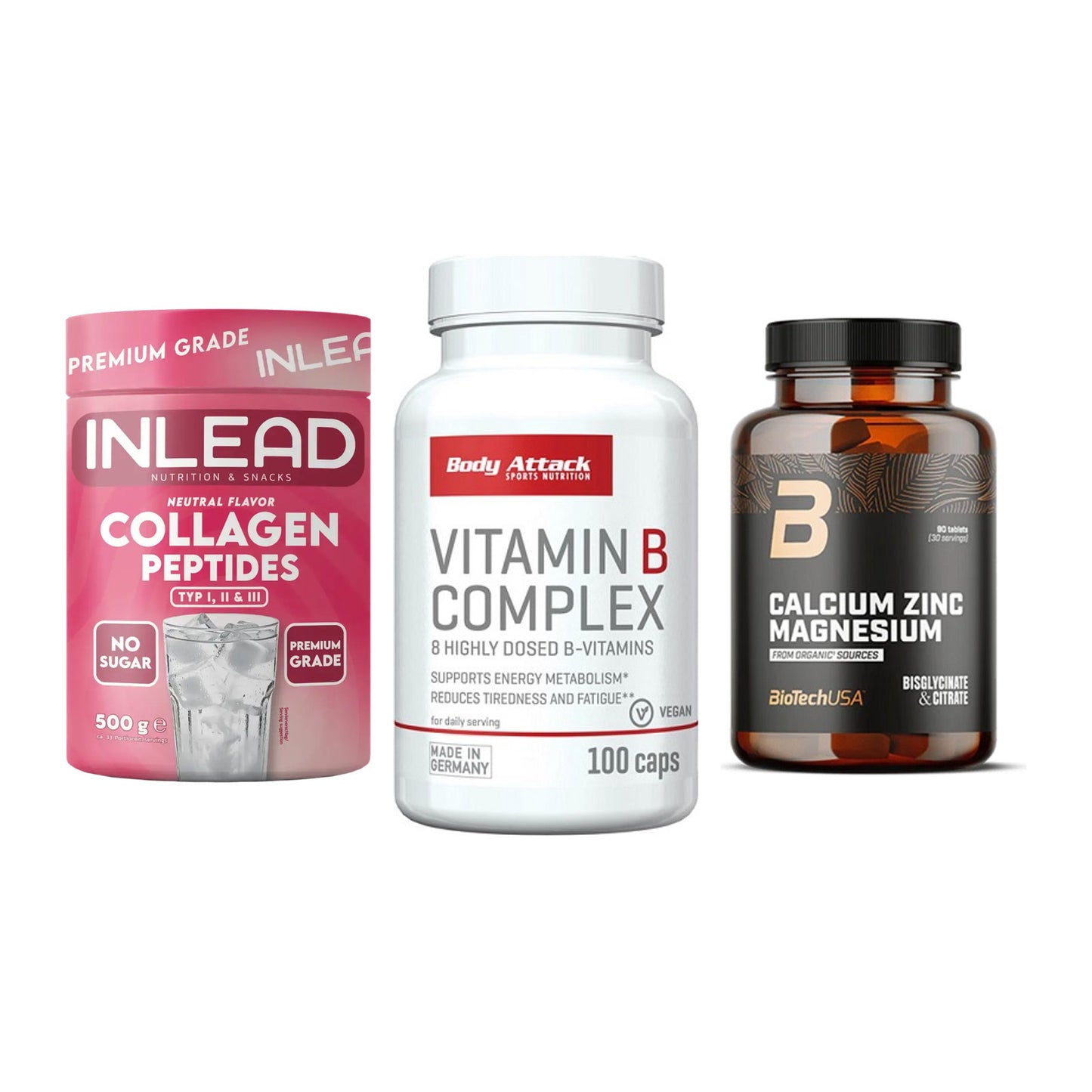 Haut, Haare & Nägel: INLEAD Collage + Body Attack + BioTech Calciu – alle enthaltenen Artikel