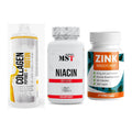 Haut, Haare & Nägel: MST Collagen + MST Niacin + ProFuel Zink – alle enthaltenen Artikel