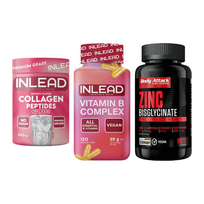 Haut, Haare & Nägel: INLEAD Collage + INLEAD Vitamin + Body Attack – alle enthaltenen Artikel