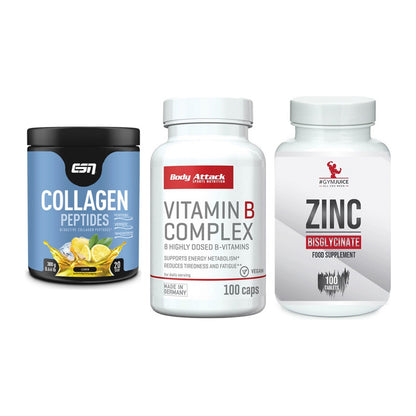 Haut, Haare & Nägel: ESN Collagen + Body Attack + #GYMJUICE ZINC – alle enthaltenen Artikel