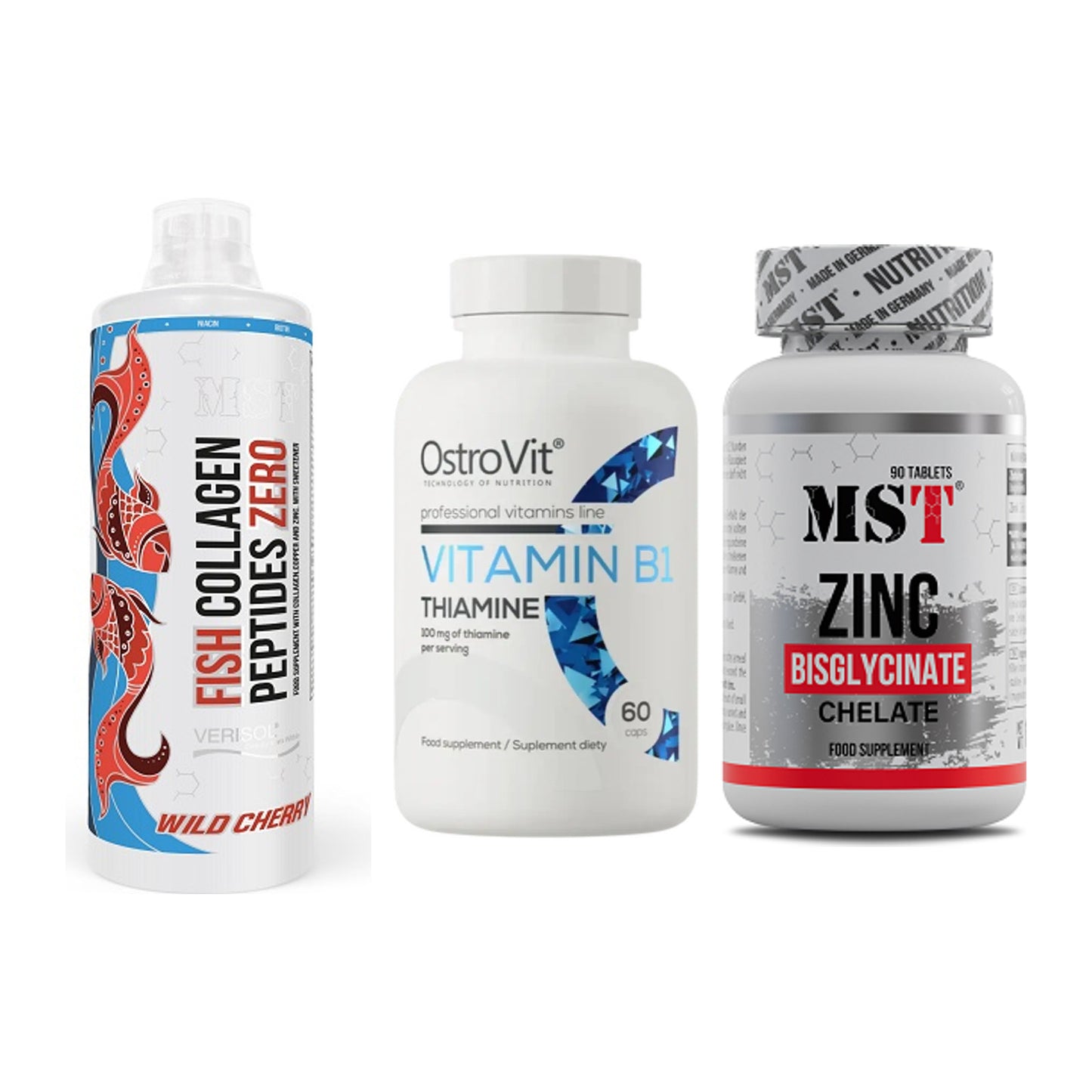 Haut, Haare & Nägel: MST Fish + Ostrovit + MST Zinc – alle enthaltenen Artikel