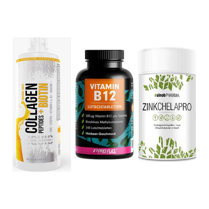 Haut, Haare & Nägel: MST Collagen + ProFuel Vitami + Sinob Zink – alle enthaltenen Artikel