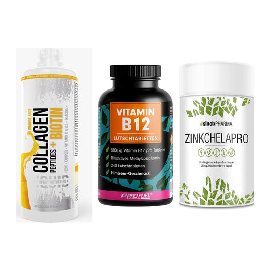 Haut, Haare & Nägel: MST Collagen + ProFuel Vitami + Sinob Zink – alle enthaltenen Artikel