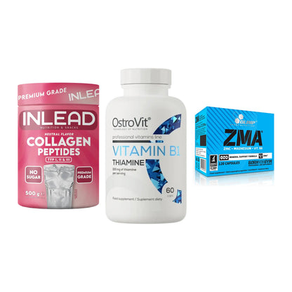 Haut, Haare & Nägel: INLEAD Collage + Ostrovit + Olimp ZMA – alle enthaltenen Artikel
