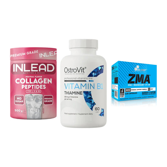 Haut, Haare & Nägel: INLEAD Collage + Ostrovit + Olimp ZMA – alle enthaltenen Artikel