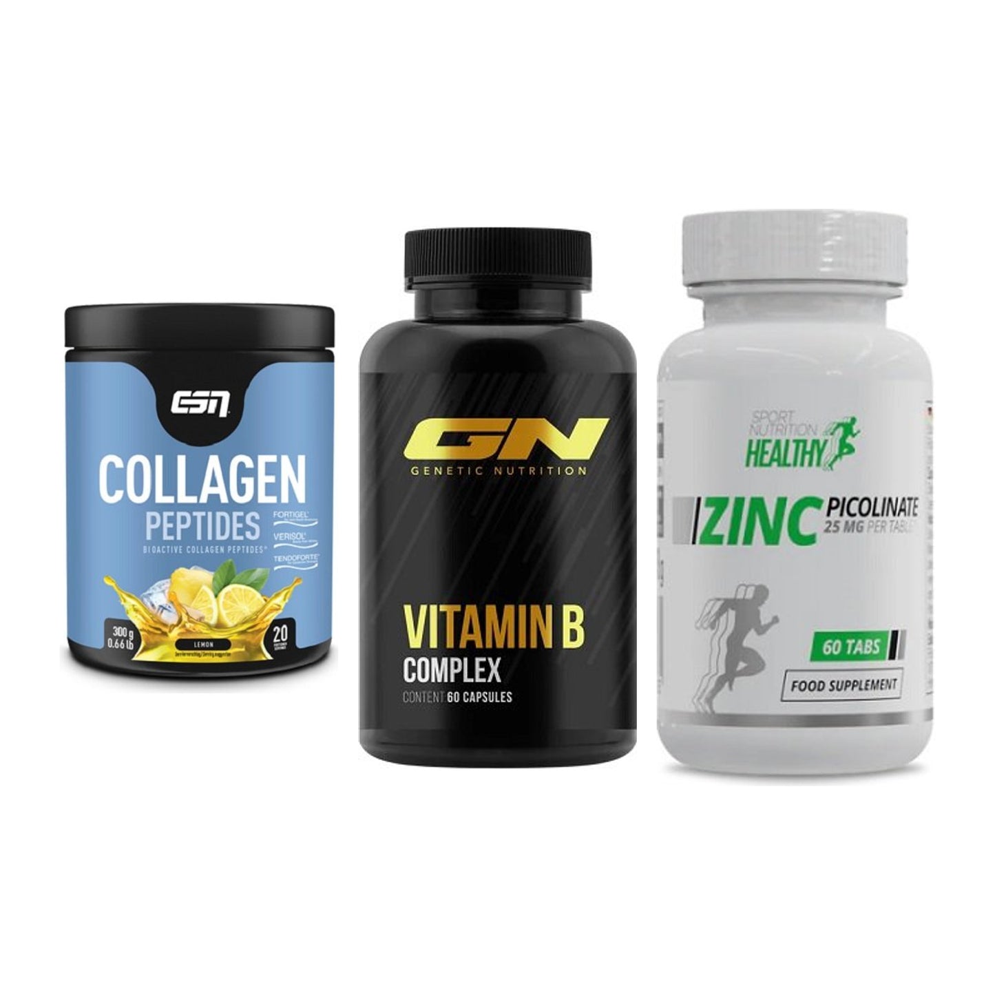 Haut, Haare & Nägel: ESN Collagen + GN Vitamin + MST Healthy – alle enthaltenen Artikel