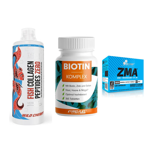 Haut, Haare & Nägel: MST Fish + ProFuel BIOTIN + Olimp ZMA – alle enthaltenen Artikel