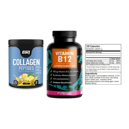 Haut, Haare & Nägel: ESN Collagen + ProFuel Vitami + GN Zinc Citrat – alle enthaltenen Artikel