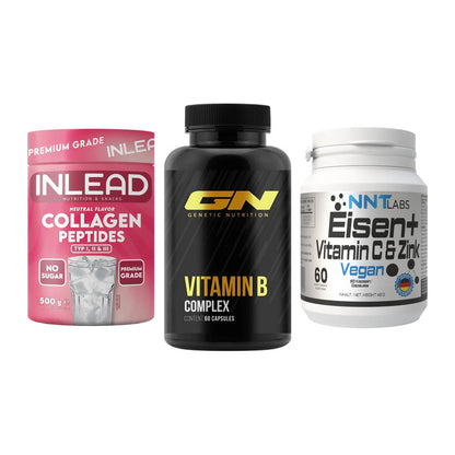 Haut, Haare & Nägel: INLEAD Collage + GN Vitamin + NNT Eisen – alle enthaltenen Artikel
