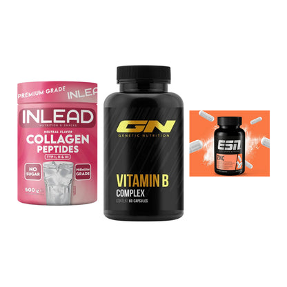 Haut, Haare & Nägel: INLEAD Collage + GN Vitamin + ESN Zinc – alle enthaltenen Artikel