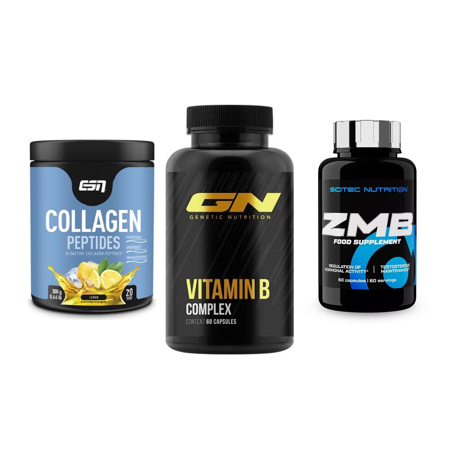 Haut, Haare & Nägel: ESN Collagen + GN Vitamin + Scitec ZMB – alle enthaltenen Artikel