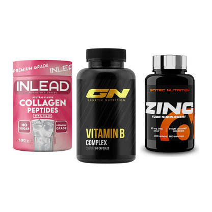 Haut, Haare & Nägel: INLEAD Collage + GN Vitamin + Scitec Zinc – alle enthaltenen Artikel