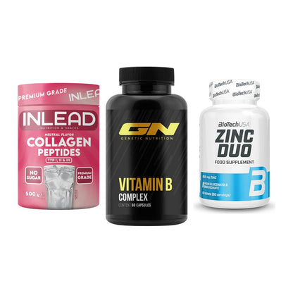 Haut, Haare & Nägel: INLEAD Collage + GN Vitamin + BioTech Zinc – alle enthaltenen Artikel