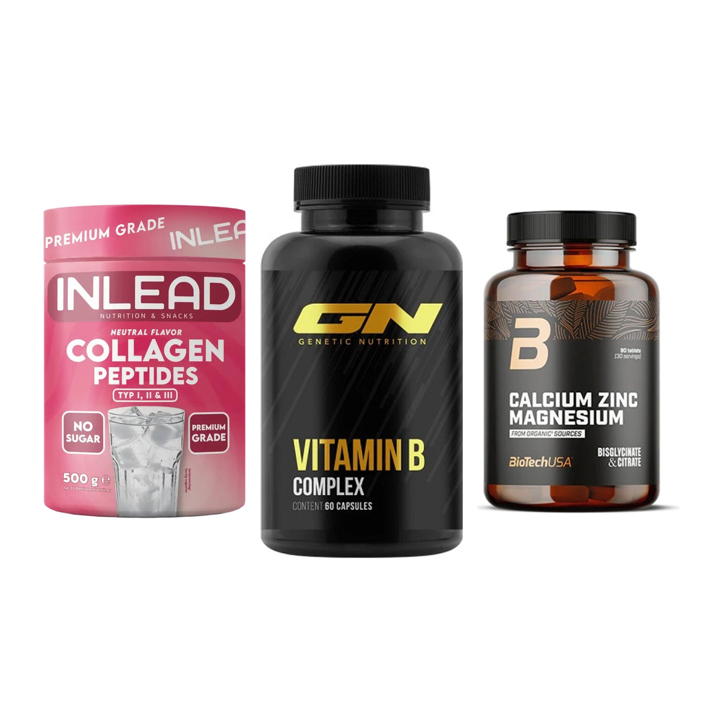 Haut, Haare & Nägel: INLEAD Collage + GN Vitamin + BioTech Calciu – alle enthaltenen Artikel