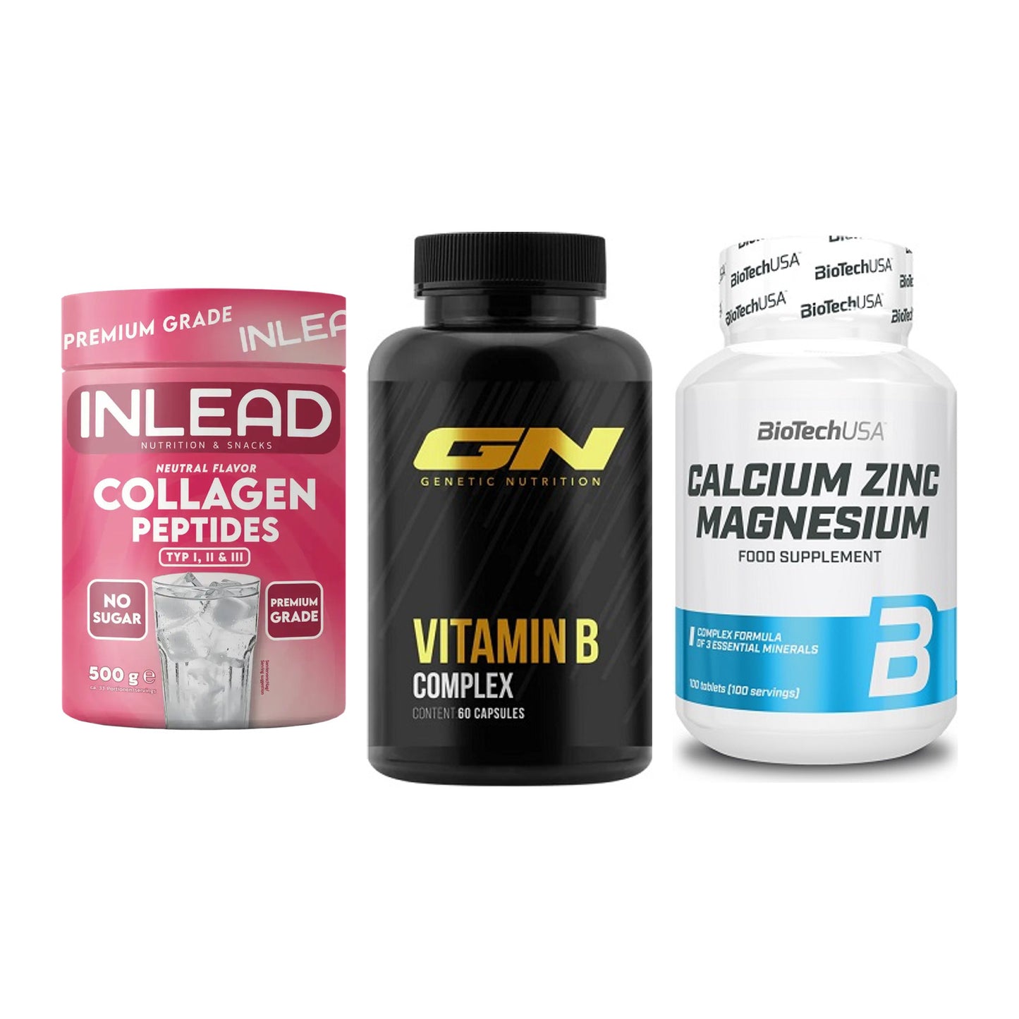 Haut, Haare & Nägel: INLEAD Collage + GN Vitamin + BioTech Calciu – alle enthaltenen Artikel