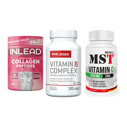 Haut, Haare & Nägel: INLEAD Collage + Body Attack + MST Vitamin C – alle enthaltenen Artikel
