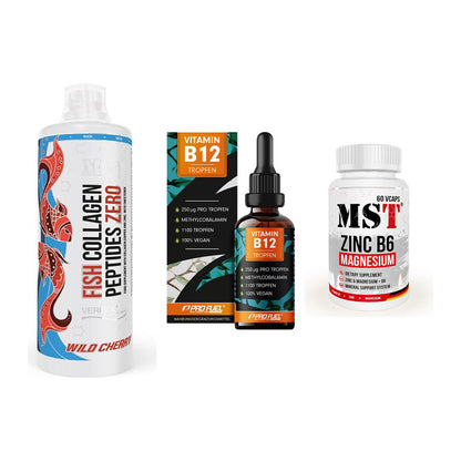 Haut, Haare & Nägel: MST Fish + ProFuel Vitami + MST Zinc – alle enthaltenen Artikel