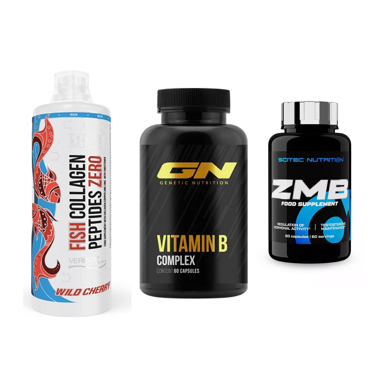 Haut, Haare & Nägel: MST Fish + GN Vitamin + Scitec ZMB – alle enthaltenen Artikel