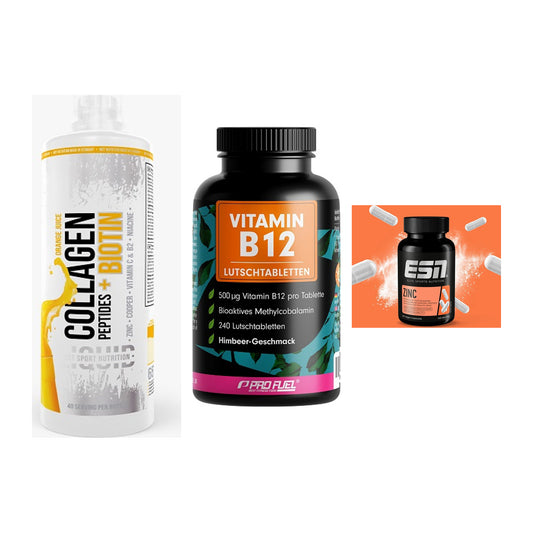Haut, Haare & Nägel: MST Collagen + ProFuel Vitami + ESN Zinc – alle enthaltenen Artikel