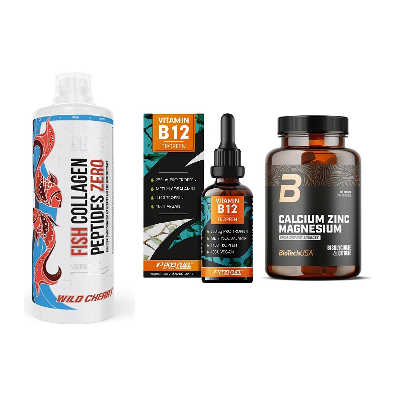 Haut, Haare & Nägel: MST Fish + ProFuel Vitami + BioTech Calciu – alle enthaltenen Artikel