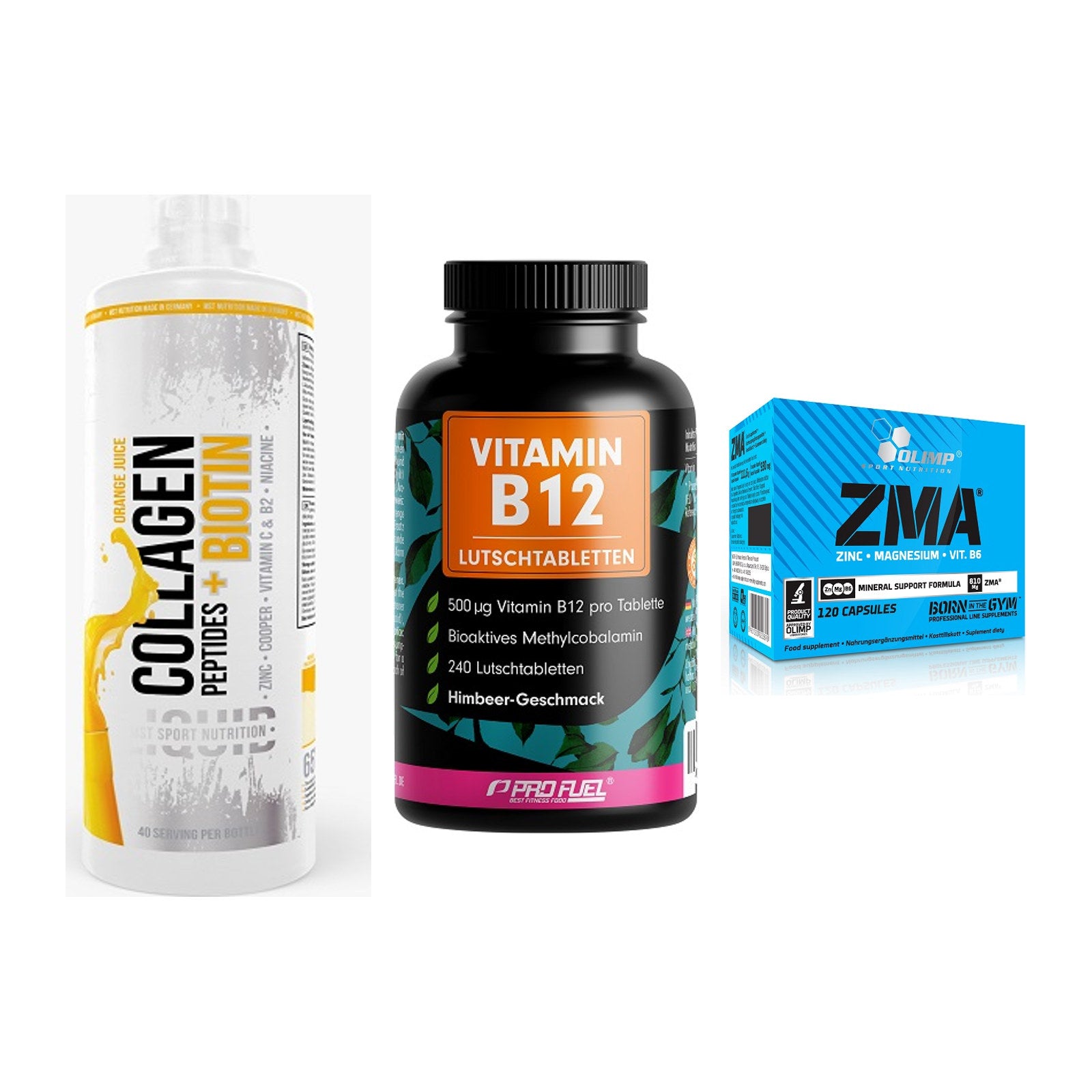 Haut, Haare & Nägel: MST Collagen + ProFuel Vitami + Olimp ZMA – alle enthaltenen Artikel