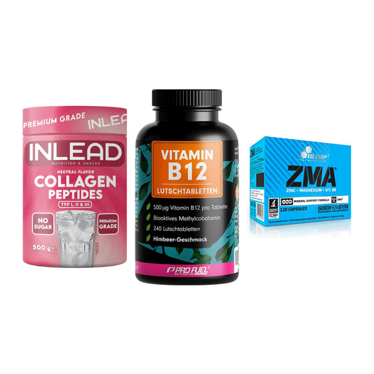 Haut, Haare & Nägel: INLEAD Collage + ProFuel Vitami + Olimp ZMA – alle enthaltenen Artikel