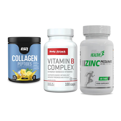 Haut, Haare & Nägel: ESN Collagen + Body Attack + MST Healthy – alle enthaltenen Artikel