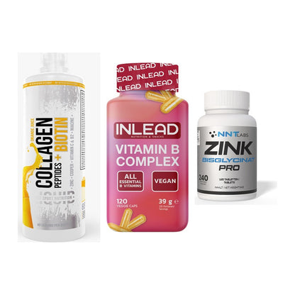 Haut, Haare & Nägel: MST Collagen + INLEAD Vitamin + NNT Zink 50mg – alle enthaltenen Artikel