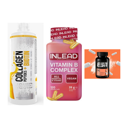 Haut, Haare & Nägel: MST Collagen + INLEAD Vitamin + ESN Zinc – alle enthaltenen Artikel