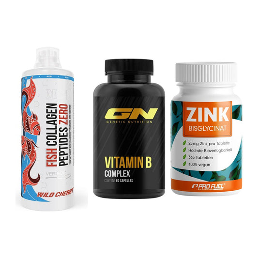 Haut, Haare & Nägel: MST Fish + GN Vitamin + ProFuel Zink – alle enthaltenen Artikel