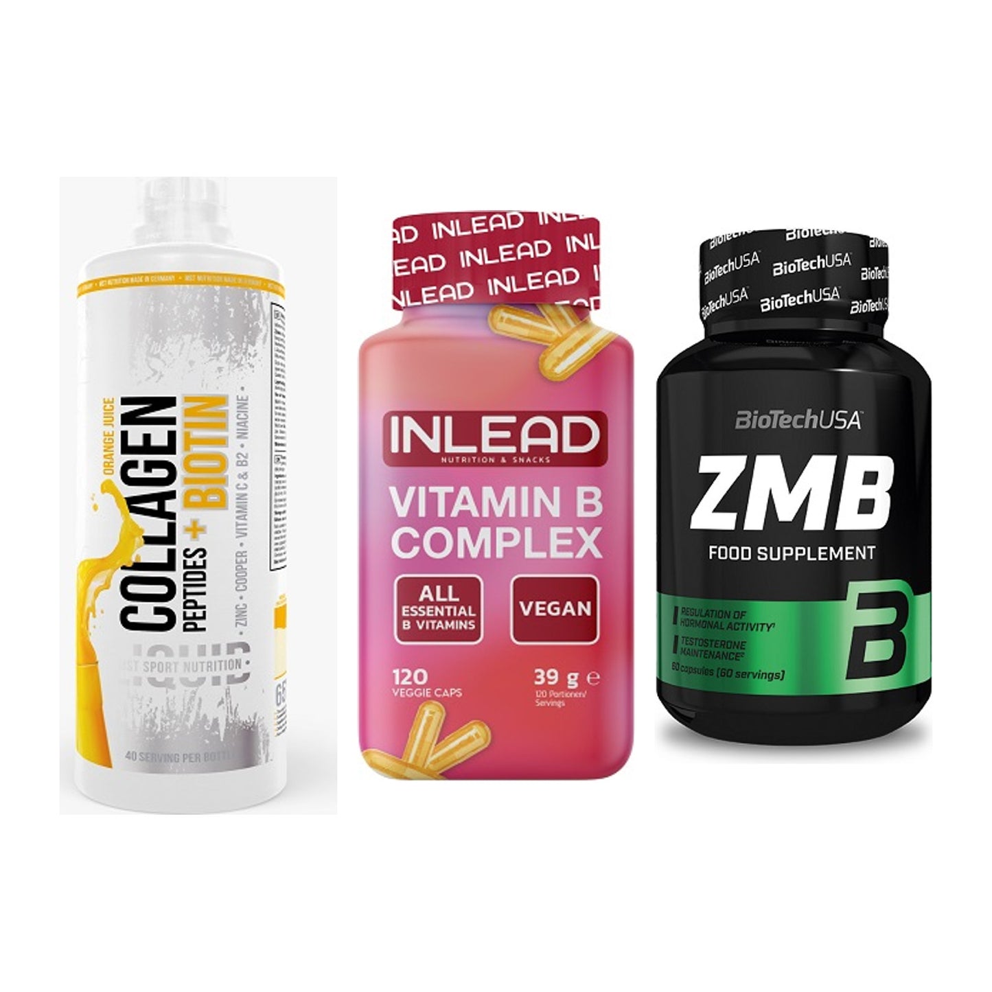 Haut, Haare & Nägel: MST Collagen + INLEAD Vitamin + BioTech ZMB – alle enthaltenen Artikel
