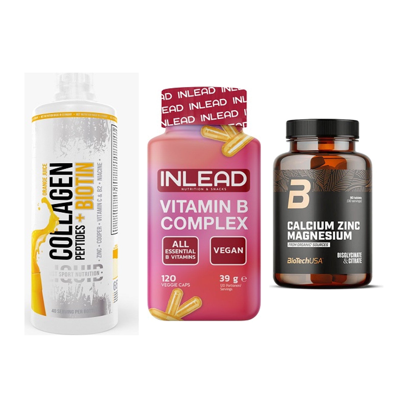 Haut, Haare & Nägel: MST Collagen + INLEAD Vitamin + BioTech Calciu – alle enthaltenen Artikel