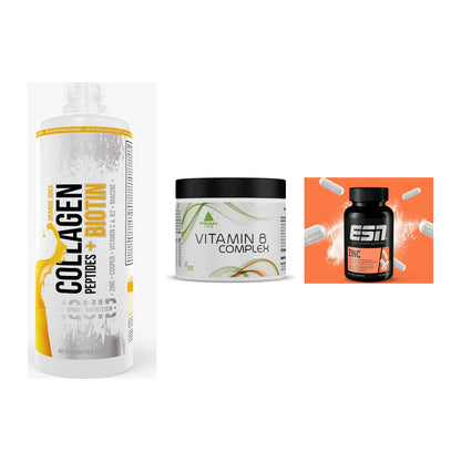 Haut, Haare & Nägel: MST Collagen + Peak Vitamin B + ESN Zinc – alle enthaltenen Artikel