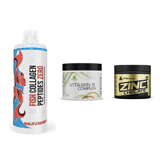 Haut, Haare & Nägel: MST Fish + Peak Vitamin B + Peak Zink – alle enthaltenen Artikel