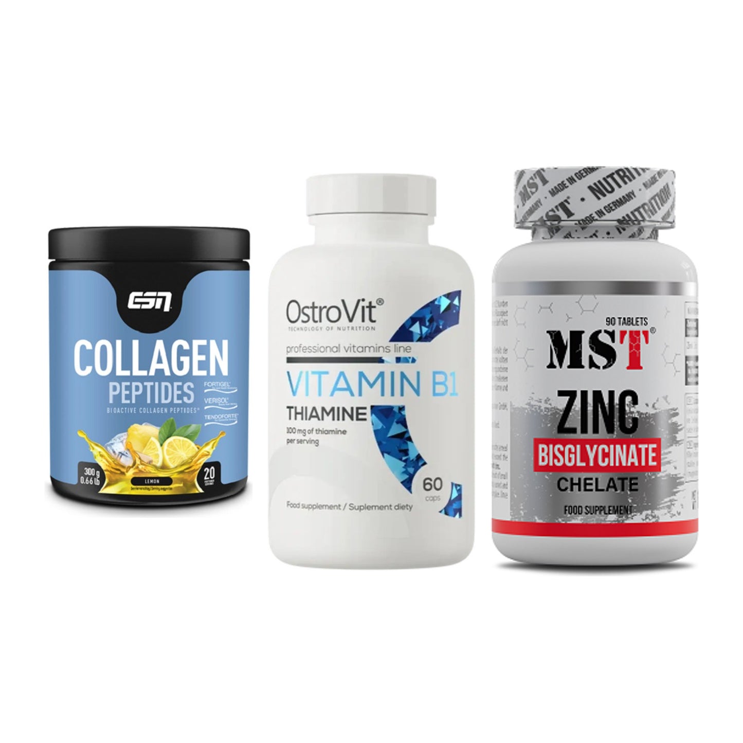 Haut, Haare & Nägel: ESN Collagen + Ostrovit + MST Zinc – alle enthaltenen Artikel
