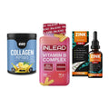 Haut, Haare & Nägel: ESN Collagen + INLEAD Vitamin + ProFuel Zink – alle enthaltenen Artikel