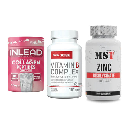 Haut, Haare & Nägel: INLEAD Collage + Body Attack + MST Zinc – alle enthaltenen Artikel