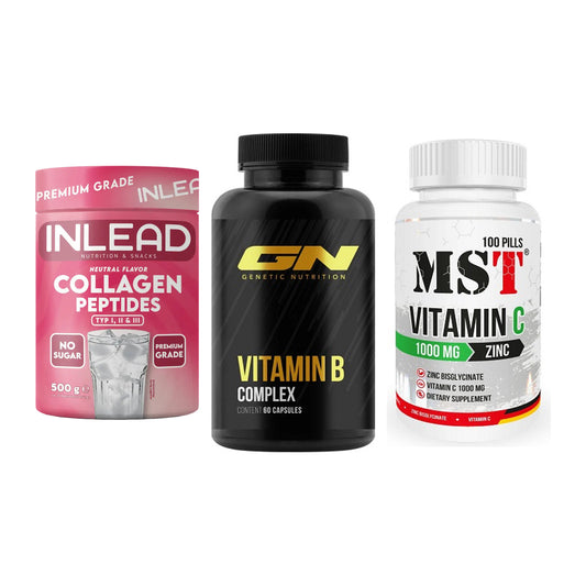 Haut, Haare & Nägel: INLEAD Collage + GN Vitamin + MST Vitamin C – alle enthaltenen Artikel