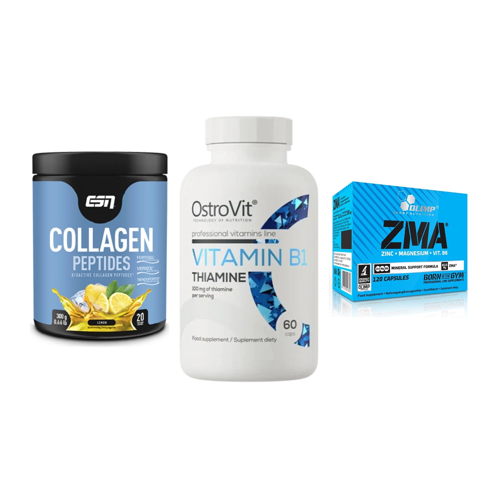 Haut, Haare & Nägel: ESN Collagen + Ostrovit + Olimp ZMA – alle enthaltenen Artikel