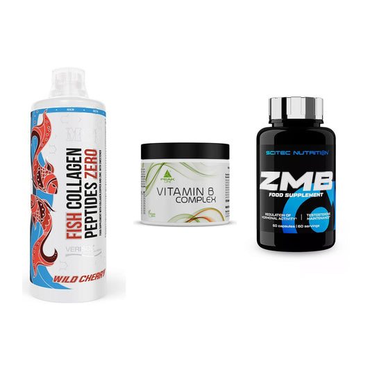 Haut, Haare & Nägel: MST Fish + Peak Vitamin B + Scitec ZMB – alle enthaltenen Artikel