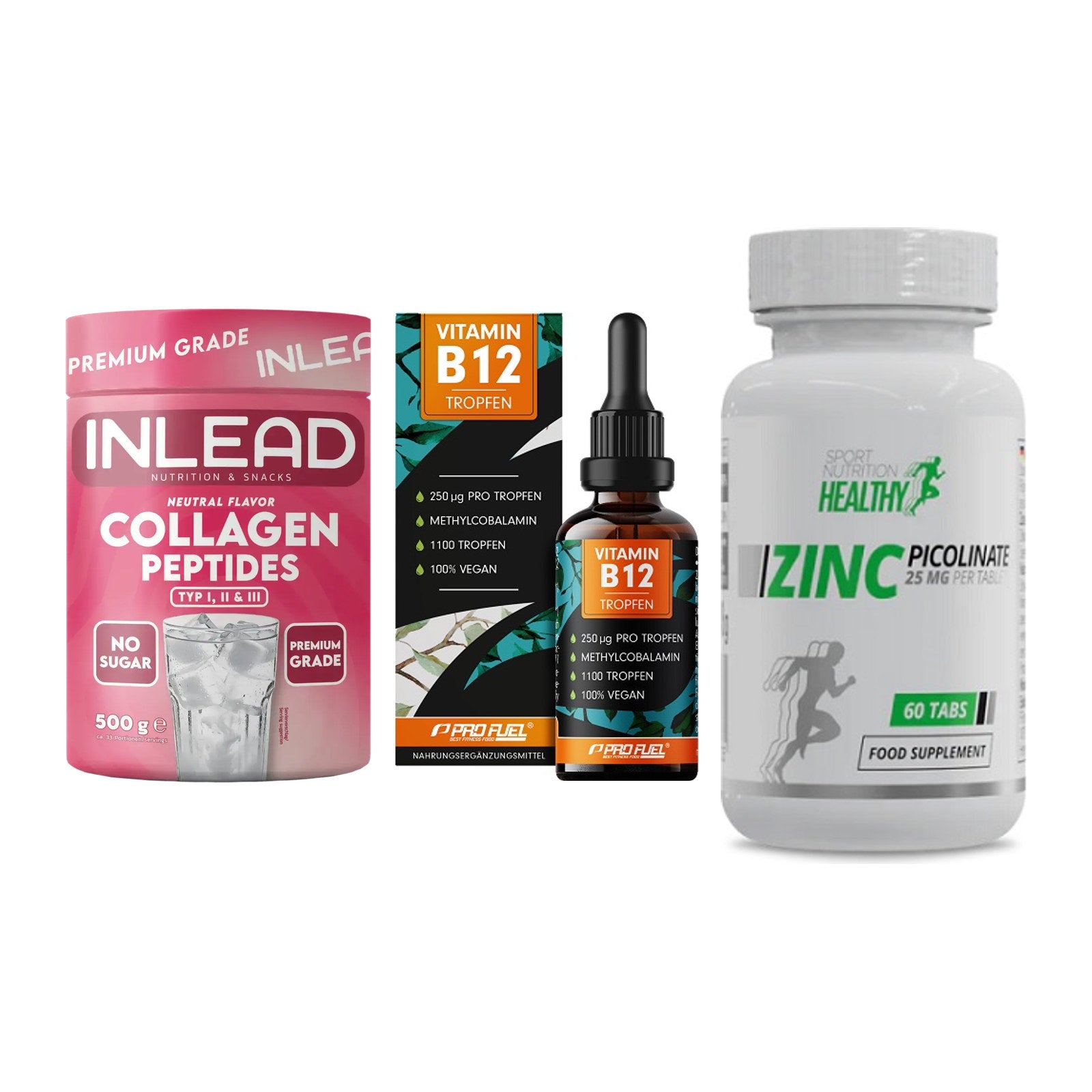 Haut, Haare & Nägel: INLEAD Collage + ProFuel Vitami + MST Healthy – alle enthaltenen Artikel