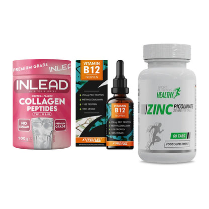 Haut, Haare & Nägel: INLEAD Collage + ProFuel Vitami + MST Healthy – alle enthaltenen Artikel