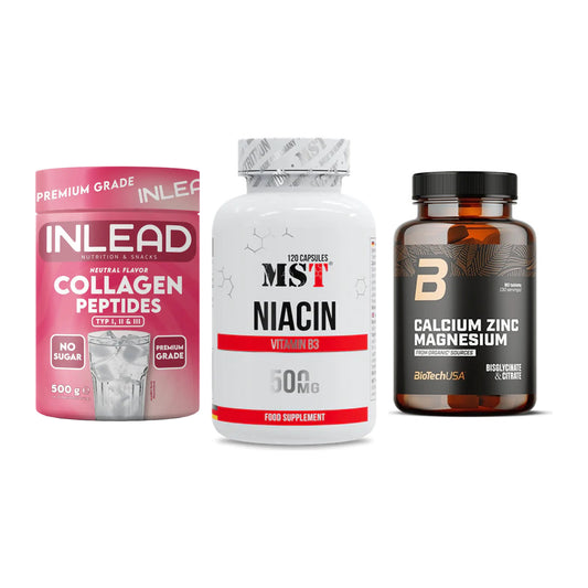 Haut, Haare & Nägel: INLEAD Collage + MST Niacin + BioTech Calciu – alle enthaltenen Artikel