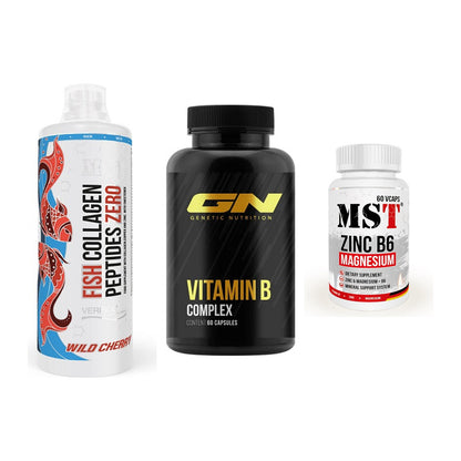 Haut, Haare & Nägel: MST Fish + GN Vitamin + MST Zinc – alle enthaltenen Artikel