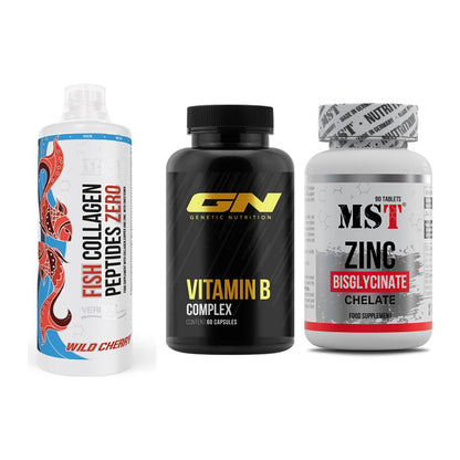 Haut, Haare & Nägel: MST Fish + GN Vitamin + MST Zinc – alle enthaltenen Artikel