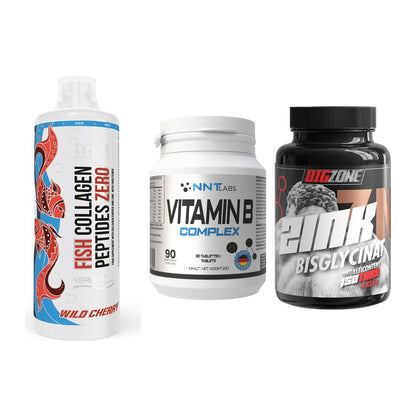 Haut, Haare & Nägel: MST Fish + NNT Vitamin B + Big Zone Zink – alle enthaltenen Artikel