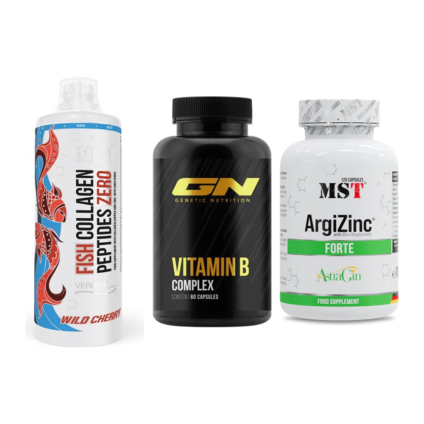 Haut, Haare & Nägel: MST Fish + GN Vitamin + MST ArgiZinc – alle enthaltenen Artikel