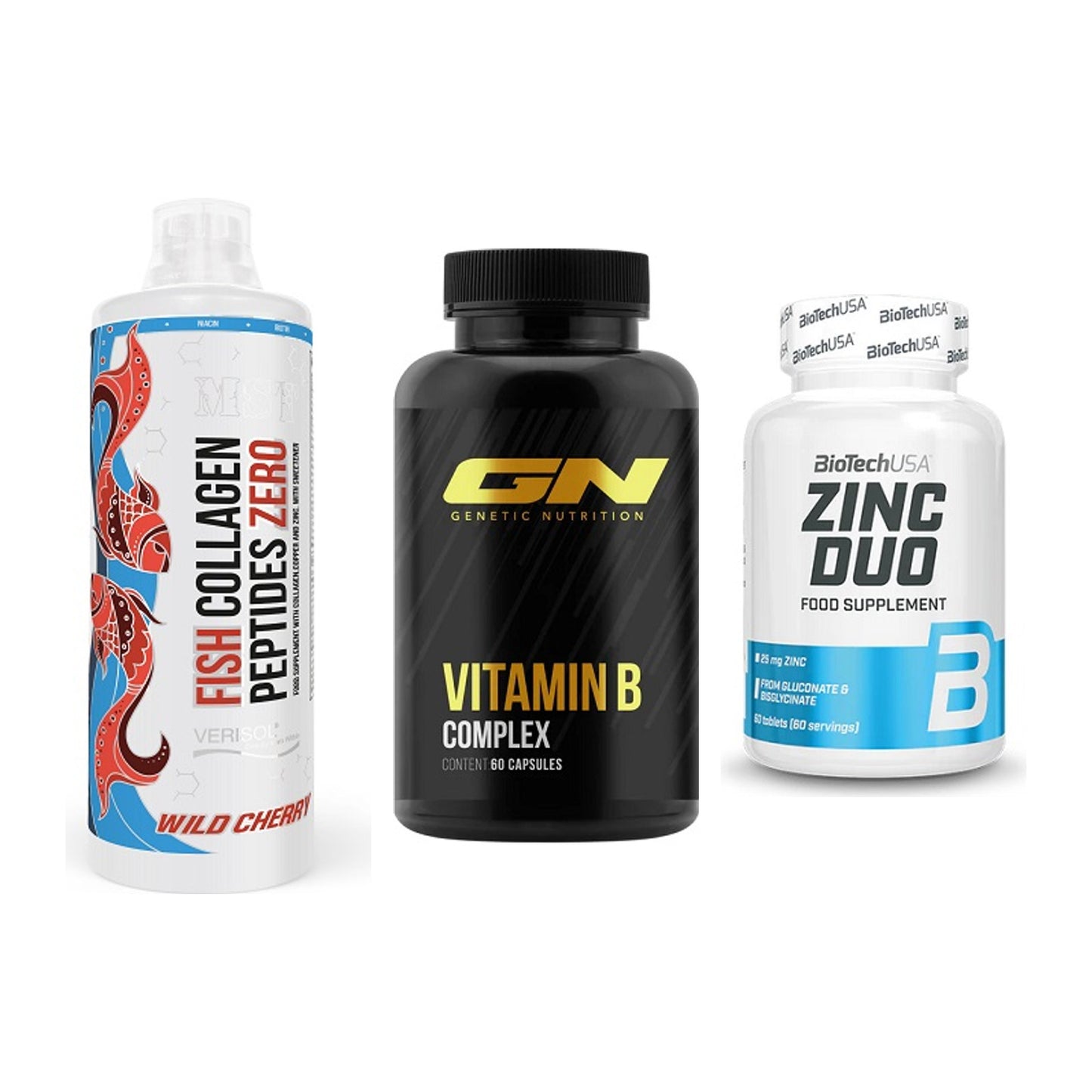 Haut, Haare & Nägel: MST Fish + GN Vitamin + BioTech Zinc – alle enthaltenen Artikel